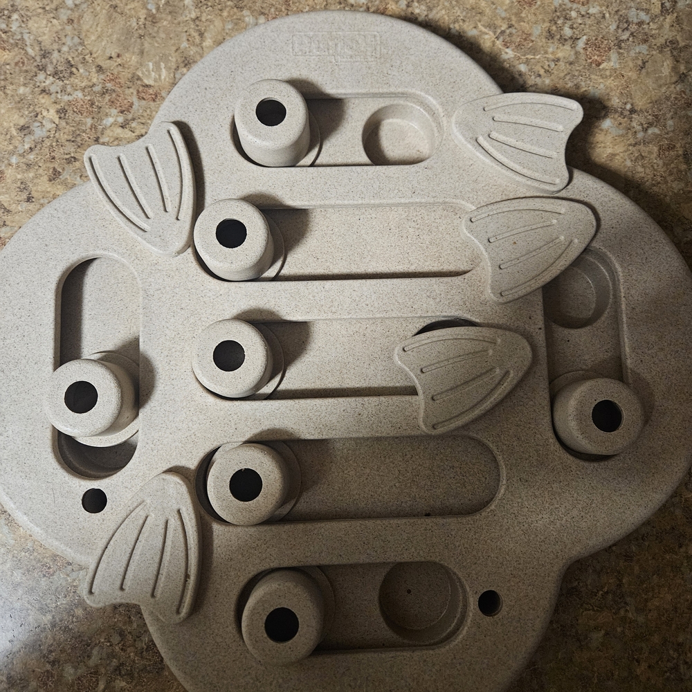 Interactive Tan Dog Puzzle Toy